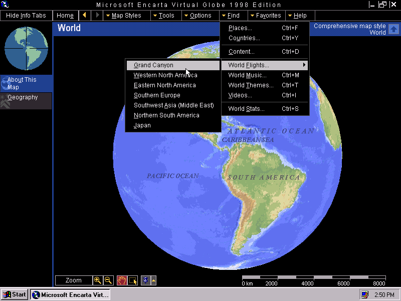 Microsoft Encarta Virtual Globe 1998 Edition - Globe